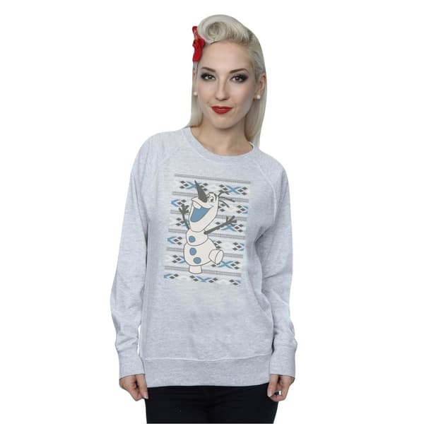 Disney Dam/Tjej Frozen Christmas Olaf Smile Sweatshirt