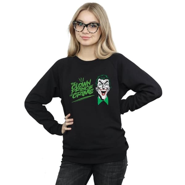 DC Comics Dam/Tjej Batman Joker The Clown Prince Of Crime Sweatshirt