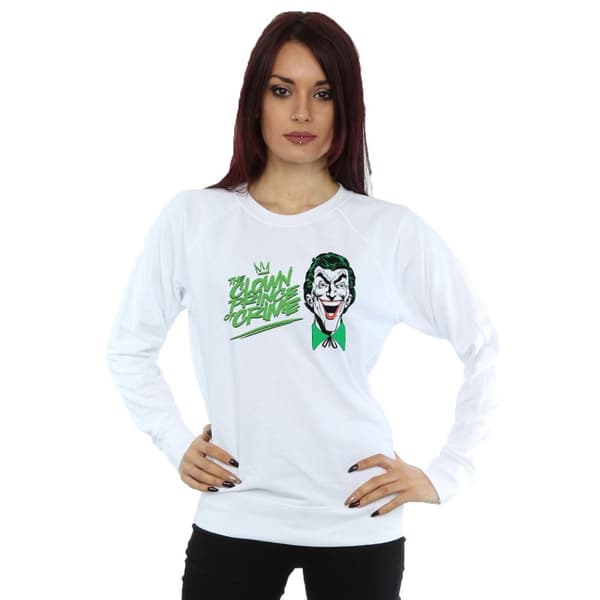 DC Comics Dam/Tjej Batman Joker The Clown Prince Of Crime Sweatshirt