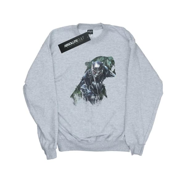 Marvel Womens/Ladies Black Panther Wild Silhouette Sweatshirt