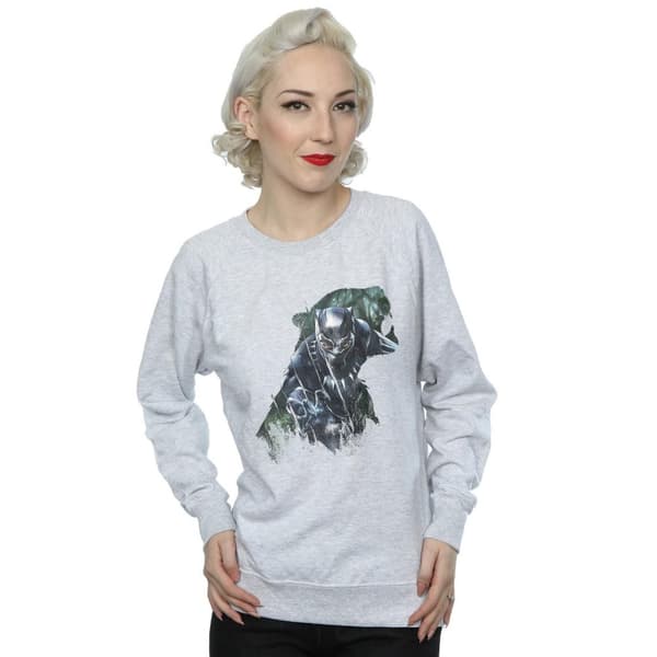 Marvel Womens/Ladies Black Panther Wild Silhouette Sweatshirt