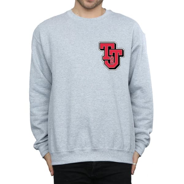 Tom And Jerry Mens Collegiate Logo Sweatshirt