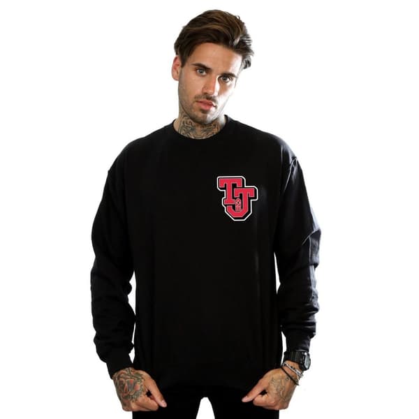 Tom And Jerry Mens Collegiate Logo Sweatshirt