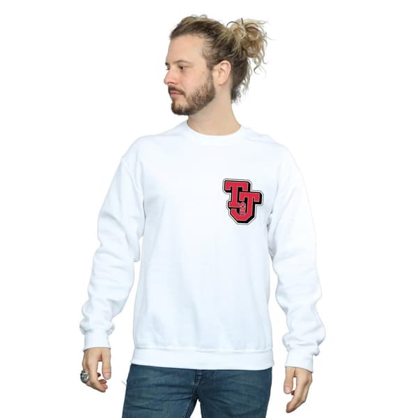 Tom And Jerry Mens Collegiate Logo Sweatshirt
