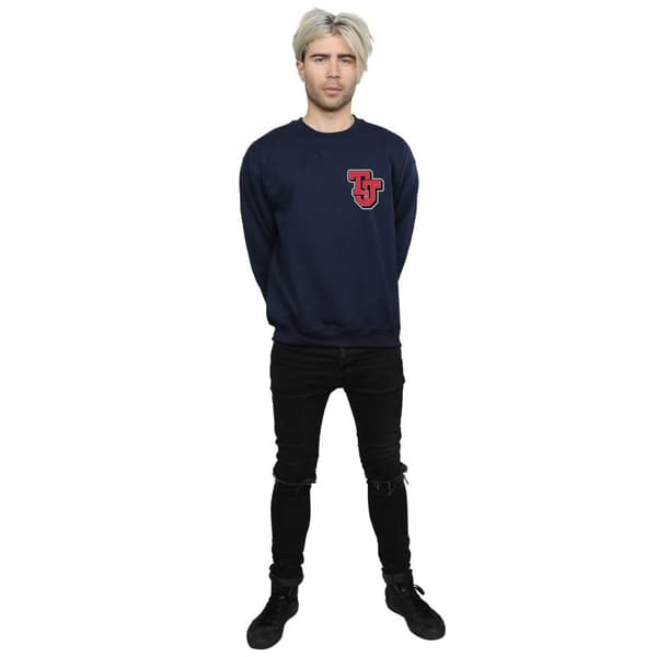 Tom And Jerry Mens Collegiate Logo Sweatshirt