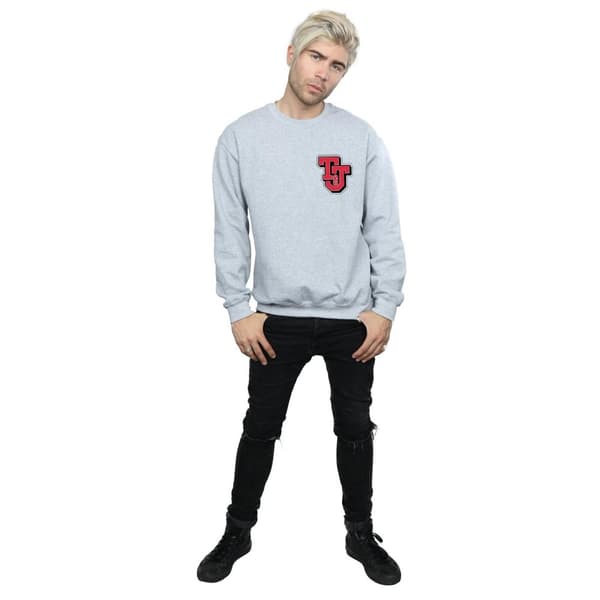 Tom And Jerry Mens Collegiate Logo Sweatshirt