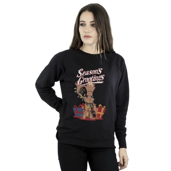 Marvel Dam/Tjej Marvel Comics Groot Season´s Grootings Sweatshirt