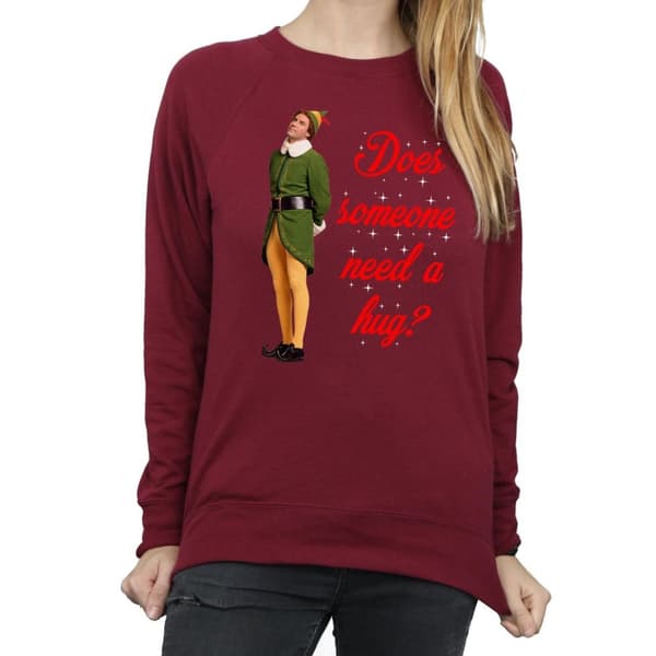 Elf Womens/Ladies Hug Buddy Sweatshirt