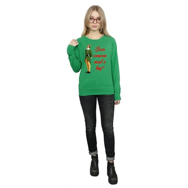 Elf Womens/Ladies Hug Buddy Sweatshirt