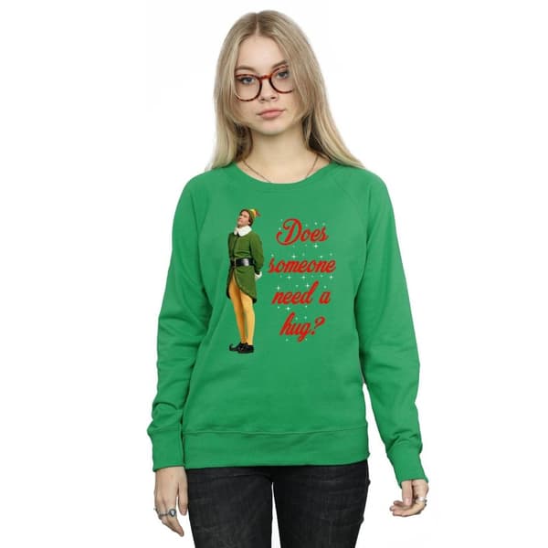 Elf Womens/Ladies Hug Buddy Sweatshirt