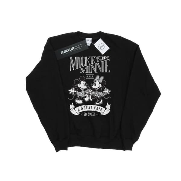 Disney Womens/Ladies Mickey And Minnie Mouse Great Pair Sweatshirt