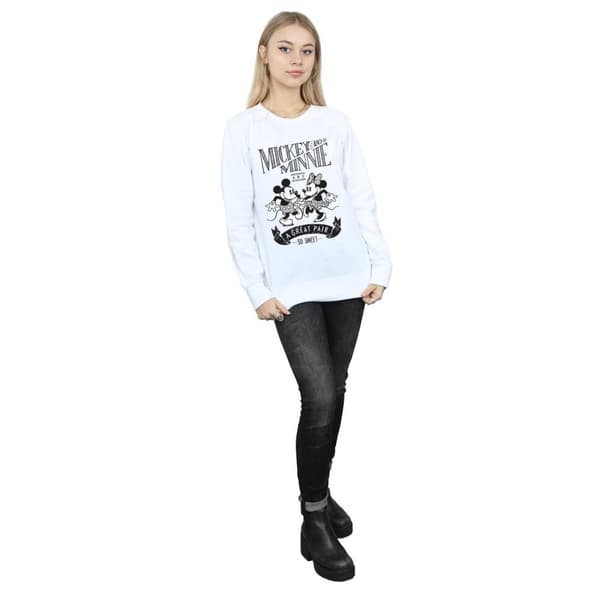 Disney Womens/Ladies Mickey And Minnie Mouse Great Pair Sweatshirt