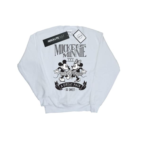 Disney Womens/Ladies Mickey And Minnie Mouse Great Pair Sweatshirt