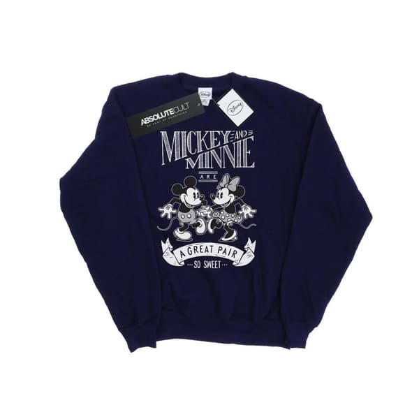Disney Womens/Ladies Mickey And Minnie Mouse Great Pair Sweatshirt