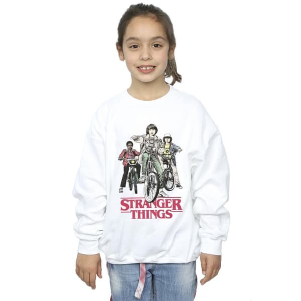 Netflix Girls Stranger Things Retro Bikers Sweatshirt