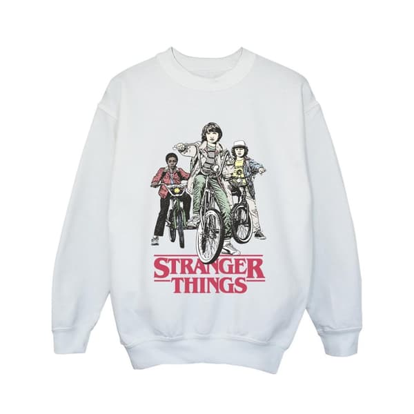 Netflix Girls Stranger Things Retro Bikers Sweatshirt