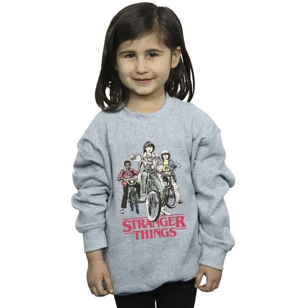 Netflix Girls Stranger Things Retro Bikers Sweatshirt