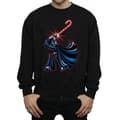 Miniatyrbild 3 av 5: Star Wars Mens Darth Vader Christmas Candy Cane Sweatshirt
