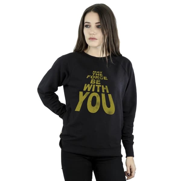 Star Wars Dam/kvinnor May The Force Be With You - Sweatshirt
