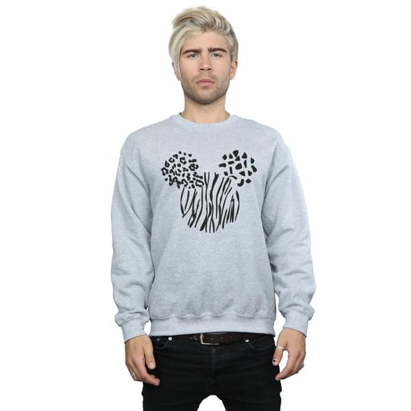 Disney Mens Mickey Mouse Animal Sweatshirt