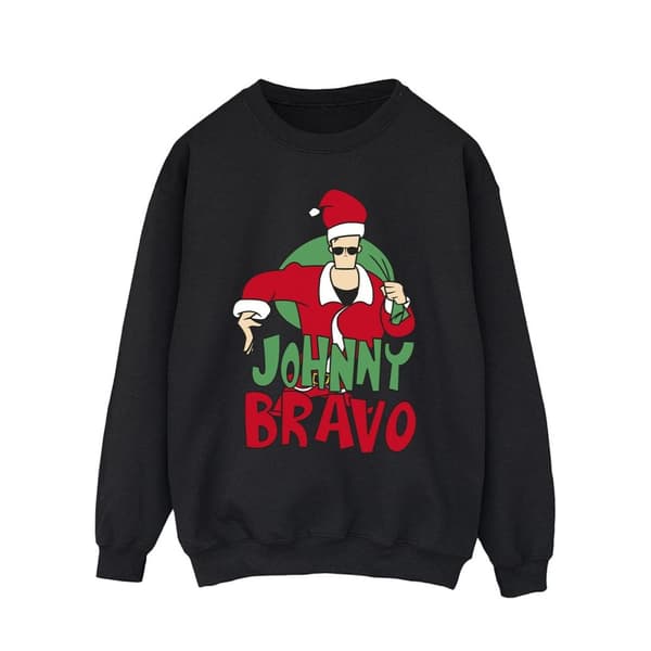 Johnny Bravo Mens Johnny Christmas Sweatshirt