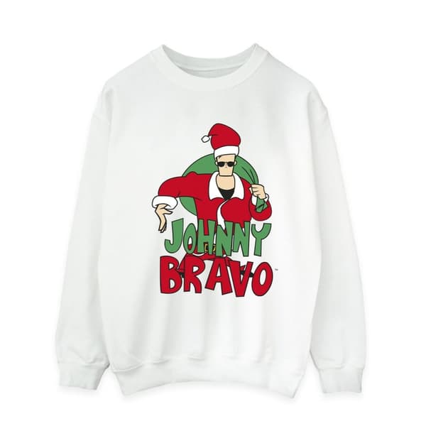 Johnny Bravo Mens Johnny Christmas Sweatshirt