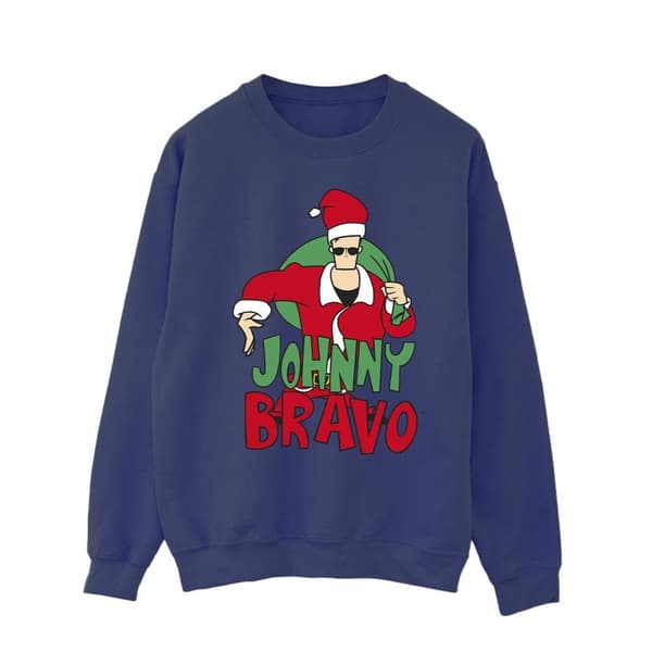 Johnny Bravo Mens Johnny Christmas Sweatshirt
