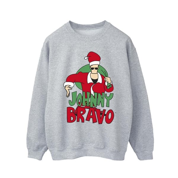 Johnny Bravo Mens Johnny Christmas Sweatshirt