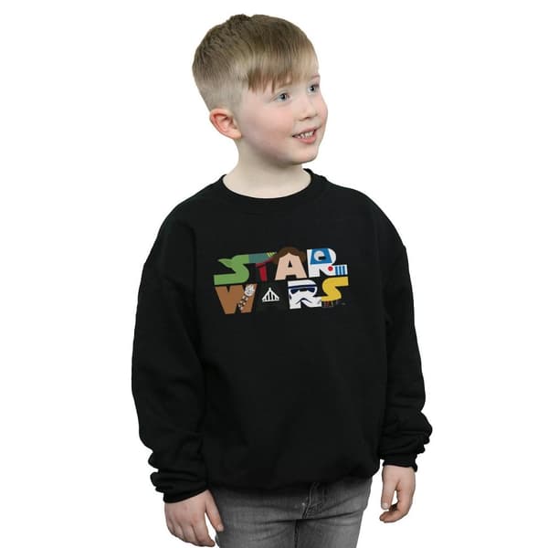 Star Wars Boys Character Logo Sweatshirt