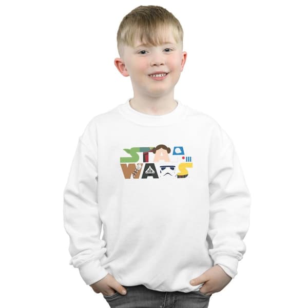 Star Wars Boys Character Logo Sweatshirt