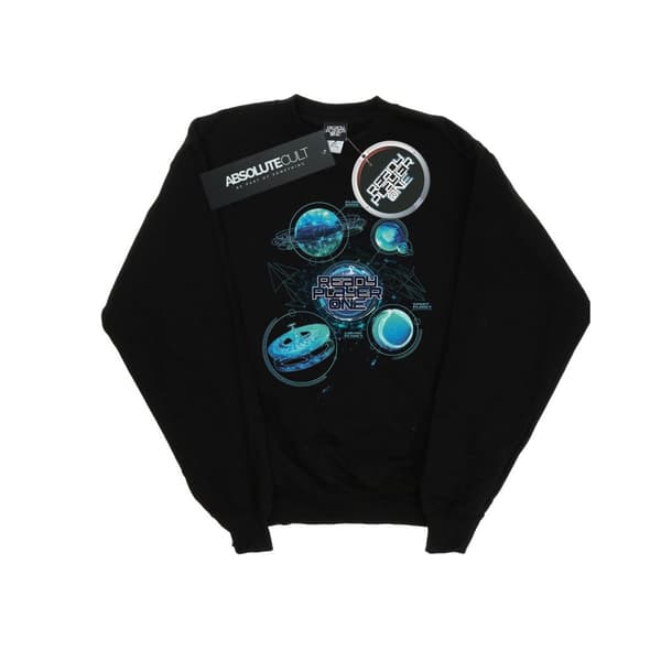 Ready Player One Pojkar Universum Karta Sweatshirt Black 5-6 Years