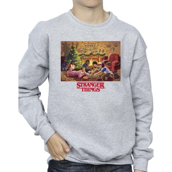 Netflix Boys Stranger Things Christmas Gathering Sweatshirt