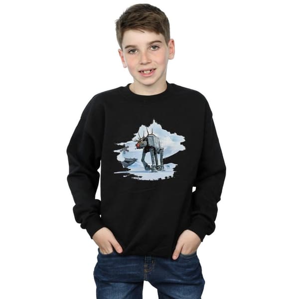 Star Wars Boys Christmas AT-AT Reindeer Sweatshirt