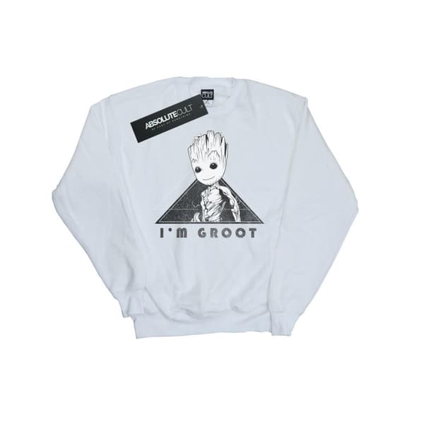 Marvel Mens Guardians Of The Galaxy Vol. 2 Groot Mono Triangle Sweatshirt
