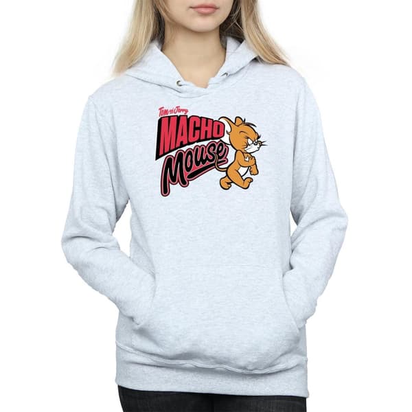 Tom And Jerry Womens/Ladies Macho Mouse Hoodie
