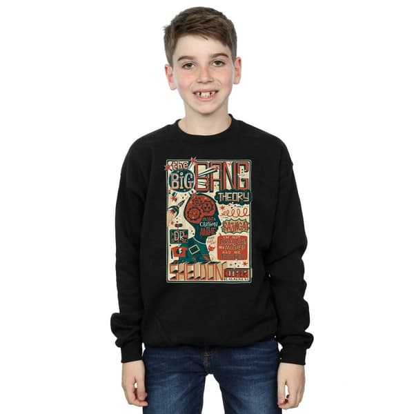 Big Bang Theory Boys Infographic Poster Sweatshirt