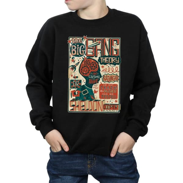 Big Bang Theory Sweatshirt med infografikaffisch för pojkar