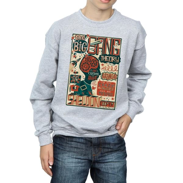 Big Bang Theory Sweatshirt med infografikaffisch för pojkar
