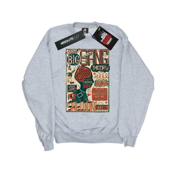 Big Bang Theory Sweatshirt med infografikaffisch för pojkar