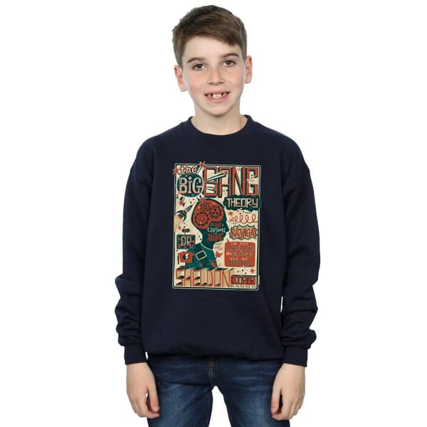 Big Bang Theory Sweatshirt med infografikaffisch för pojkar