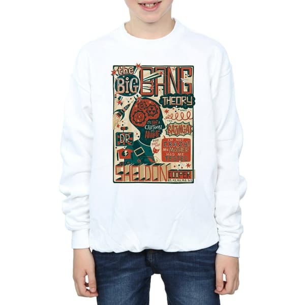 Big Bang Theory Sweatshirt med infografikaffisch för pojkar