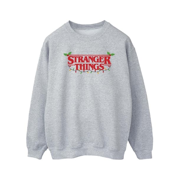 Netflix Mens Stranger Things Christmas Lights Sweatshirt