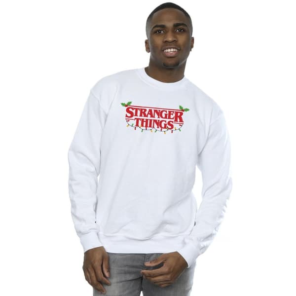 Netflix Mens Stranger Things Christmas Lights Sweatshirt