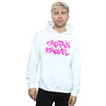 Miniatyrbild 2 av 3: Marvel Kapten Marvel-hoodie med spraytext för herrar
