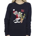 Miniatyrbild 3 av 4: Tom & Jerry Sweatshirt med julrenar för kvinnor/damer
