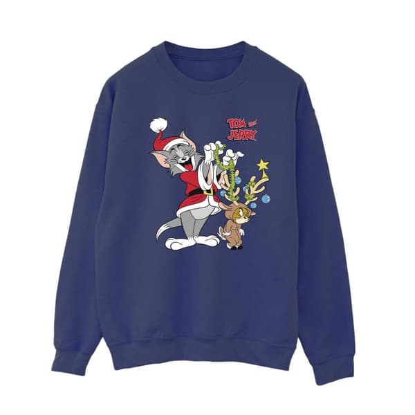 Tom & Jerry Sweatshirt med julrenar för kvinnor/damer