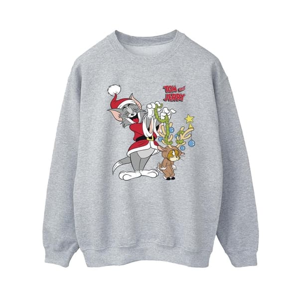 Tom & Jerry Sweatshirt med julrenar för kvinnor/damer