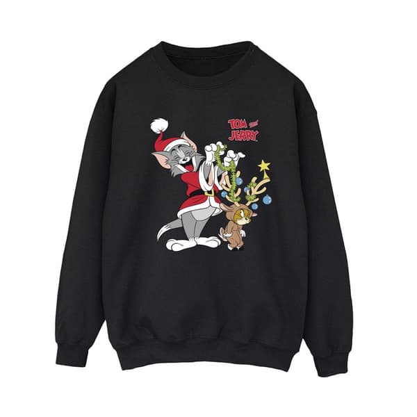 Tom & Jerry Sweatshirt med julrenar för kvinnor/damer