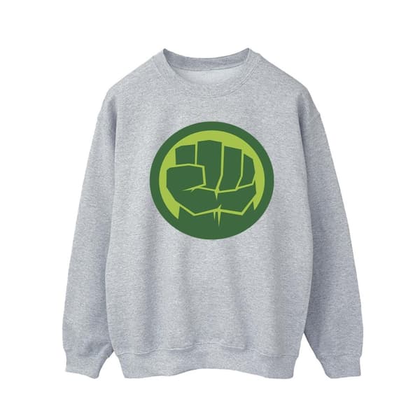 Marvel Mens Hulk Chest Logo Sweatshirt
