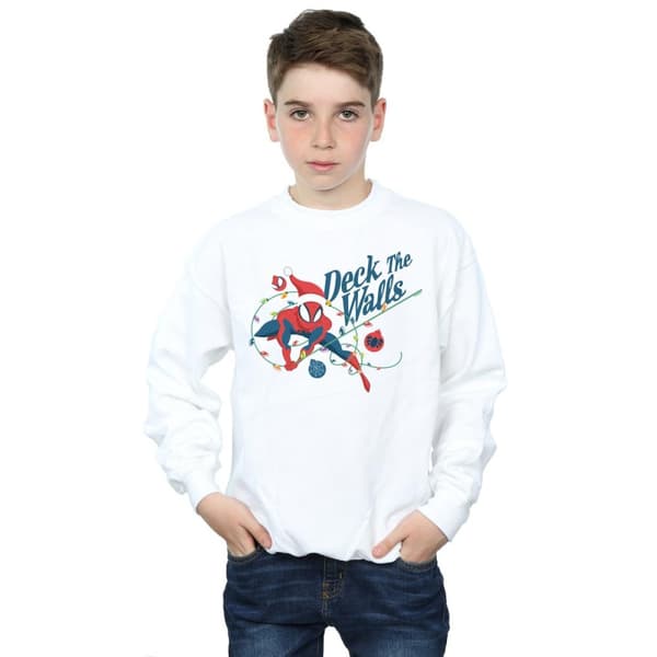 Marvel Boys Spider-Man Deck The Walls Sweatshirt